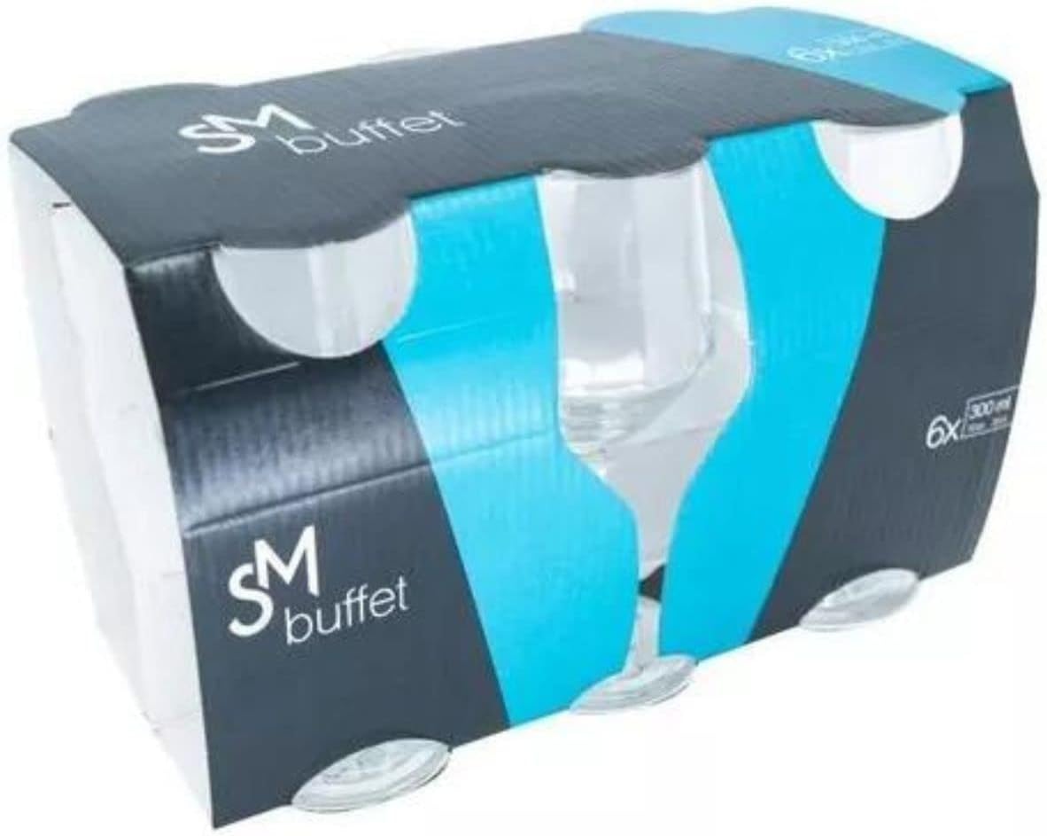 Jogo de Taças Vinho 300ml - Kit 6 unidades