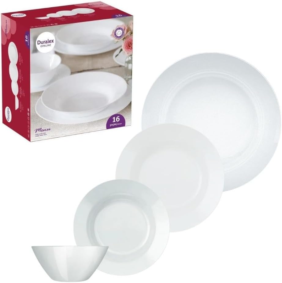 Aparelho de Jantar Liso - Serve 04 pessoas