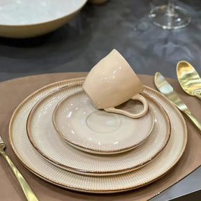 Aparelho de Jantar Bege Natur - Serve 06 pessoas (PRÉ-VENDA)